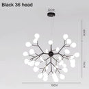 Axyaa Firefly Nordic Chandelier Pendant Lamp, Modern LED Lights for Home Decor