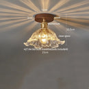Axyaa Modern Copper Glass LED Ceiling Light for Living Room, Kitchen & Balcony