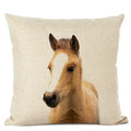 Axyaa Cute Animal Parrot & Deer Linen Pillowcase for Bedroom & Living Room