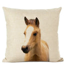 Axyaa Cute Animal Parrot & Deer Linen Pillowcase for Bedroom & Living Room
