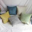 Velvet Geometric Cushion Cover 45x45cm - Axyaa - Nordic Style Home Decor