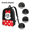 Axyaa Minnie Mouse Backpack Set with Lunch Box for Kids