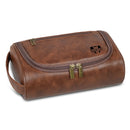 Axyaa Retro PU Leather Toiletry Bag: Unisex Travel Organizer | Men's Gift