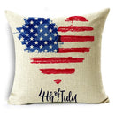 Axyaa Independence Day Pillowcase for Sofa, Car, Office - Creative & Simple Lumbar Cushion Cover