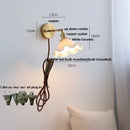 Axyaa Ceramic LED Wall Lights Pull Chain Switch Bathroom Mirror Light