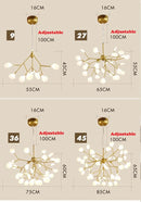 Axyaa LED Tree Branch Chandelier Kitchen Bar Lighting Art Decor Hanging Light Fixtures