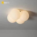 Axyaa Minimalist Flush Mount Ceiling Lamp with E27 Bulb Holder for Home, Hotel, Bedroom