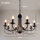 Axyaa Retro Industrial Chandelier for European Country Decor in Living Room Bedroom