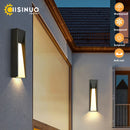 Axyaa Outdoor LED Wall Lamp Black Exterior Lighting AC110 220V for Patio Garden Entryway