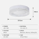 Axyaa LED Crystal Ceiling Light - Modern Design for Home Decor