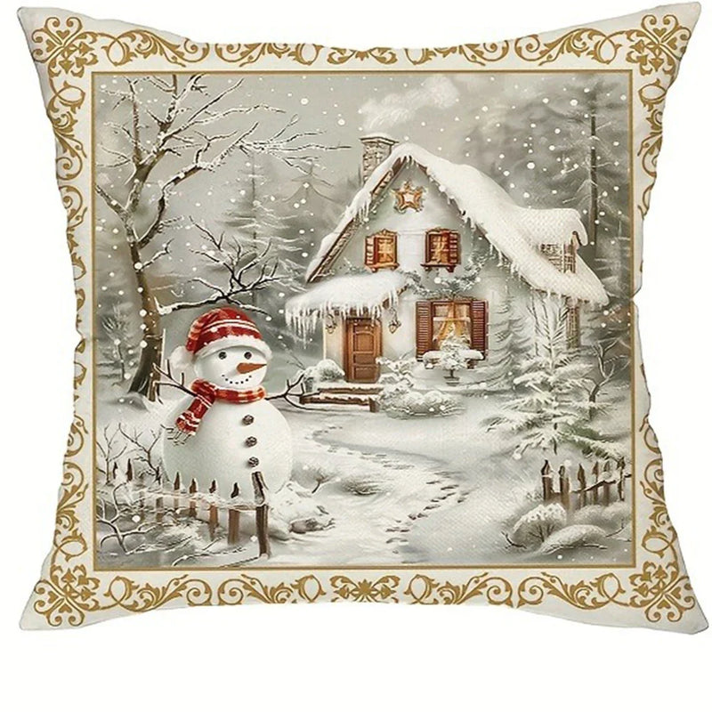 Axyaa Christmas Winter Pillowcase Set