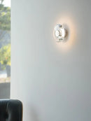 Axyaa Exquisite Crystal Round Wall Lamp for Home Decoration
