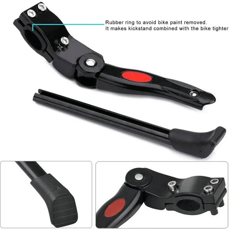 Axyaa Aluminum Adjustable Bike Kickstand for 22"-27" Bicycle