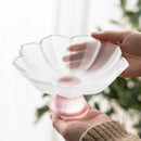 Axyaa Lotus Fruit Plate for Living Room Coffee Table, Pink Nut Refreshment Plate