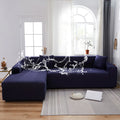 Axyaa Solid Color Waterproof Sofa Cover, Elastic Fabric, Full Bag Design