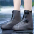 Axyaa Waterproof Silicone Shoe Cover Outdoor Anti-slip Rain Boots Reusable Footwear