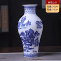 Axyaa Blue & White Ceramic Vase: Elegant Jingdezhen Porcelain Ornaments