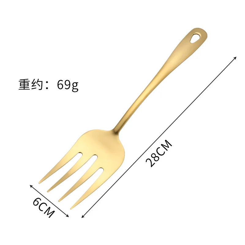Axyaa Stainless Steel Kitchenware Set with Long Handle Utensils