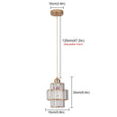 Nordic Modern K9 Crystal Pendant Chandelier by Axyaa for Indoor Dining Room Lighting