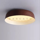 Axyaa Modern Wood Grain Ceiling Light for Bedroom & Living Room
