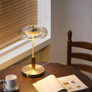 Axyaa Gold Lustre Glass Mushroom Floor Lamp