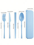Axyaa Plastic Tableware Set for Picnics, Camping, Student Supplies