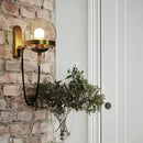 Axyaa Glass Ball Wall Lamp: Modern Nordic Industrial Bedside Light for Living Room, Bedroom, Loft