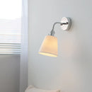 Axyaa Ceramic Wall Sconce with Flexible Arm & Adjustable LED Light Silver