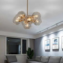 Axyaa Transparent Nordic Chandelier Pendant Light with E27 Bulb