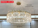 Axyaa Nordic Luxury Crystal Pendant Chandelier LED Kitchen Living Room Bedroom Light