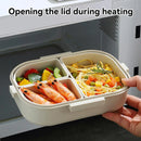 Axyaa 3-Compartment Bento Lunch Box: Leak-proof, Microwave Safe