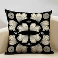 Axyaa Geometric Aztec Bohemian Print Cushion Cover 45x45cm Linen Pillowcase