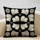 Axyaa Geometric Aztec Bohemian Print Cushion Cover 45x45cm Linen Pillowcase