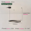 Nordic Ring Chandelier by Axyaa: Modern LED Ceiling Light for Dining, Living Room, Bedroom