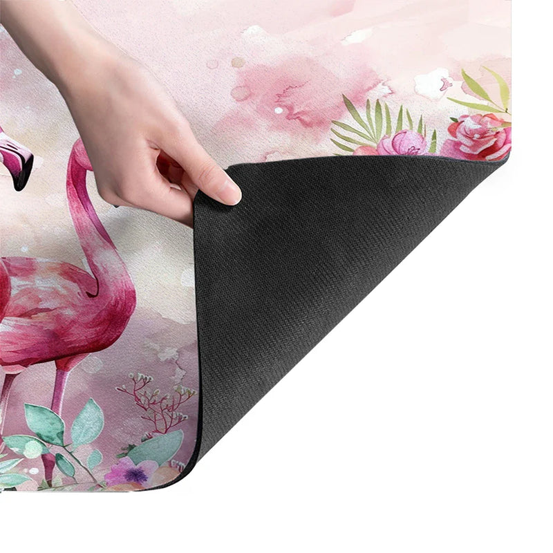 Flamingo Watercolor Absorbent Drying Mat by Axyaa