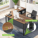 Axyaa Executive Desk Set with Lateral File Cabinet for Home Office Furniture