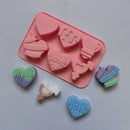Axyaa Love Heart Silicone Mold for Chocolates, Cakes, Soaps, and Candles