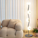 Axyaa Modern Iron Art Sphere Floor Lamp for Living Room, Garden Cafe, Study - Standing Light