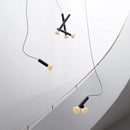 Axyaa Modern Villa Stair Lamp Designer Pendant Chandelier for Exhibition Hall and Kitchen