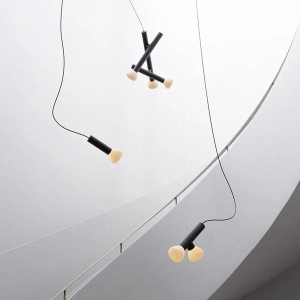 Axyaa Modern Villa Stair Lamp Designer Pendant Chandelier for Exhibition Hall and Kitchen