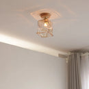 Axyaa Amber Glass LED Ceiling Lights Home Decoration Kitchen Restaurant Modern Ceiling Lamp