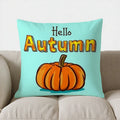 Autumn Pumpkin & Candles Decorative Pillow Cover by Axyaa - Sofa Bedroom Car Décor