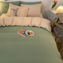 Axyaa Solid Color Duvet Cover Double/Queen Size, Anti-Mite & Durable
