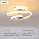 Axyaa Spiral LED Ceiling Light for Home Decor, Black/White, Modern Lighting Fixtures