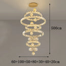 Axyaa Crystal Chandelier Pendant Light for Living Room, Bedroom, Ceiling - Luxury Indoor Lighting