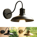 Rustic Black Gooseneck Outdoor Barn Light by Axyaa