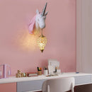 Axya Nordic Unicorn Wall Lamp - Kids Room Sconce Light