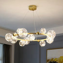 Axyaa Nordic Sky Chandelier: Modern LED Gold Magic Bean Bubble Lamp