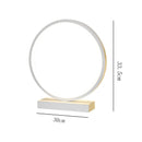Axyaa Dimmable LED Ring Table Lamp for Home Décor & Bedroom Lighting