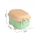 Axyaa Toy Organizer Box: Large Capacity, Multifunctional Plastic Storage for Child's Items